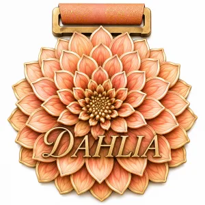 Dahlia Virtual Race 2026 | Language of Flowers Series 1M 5K 10K Half Marathon & Marathon logo