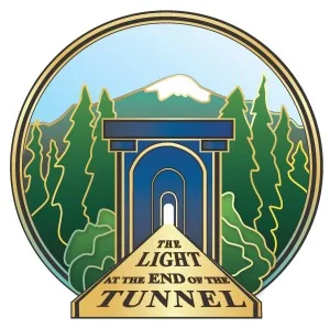 Light at the End of the Tunnel Marathon & Half logo