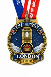 London Virtual Race 2026 | Race the World Series | 1M 5K 10K 13.1 26.2 logo