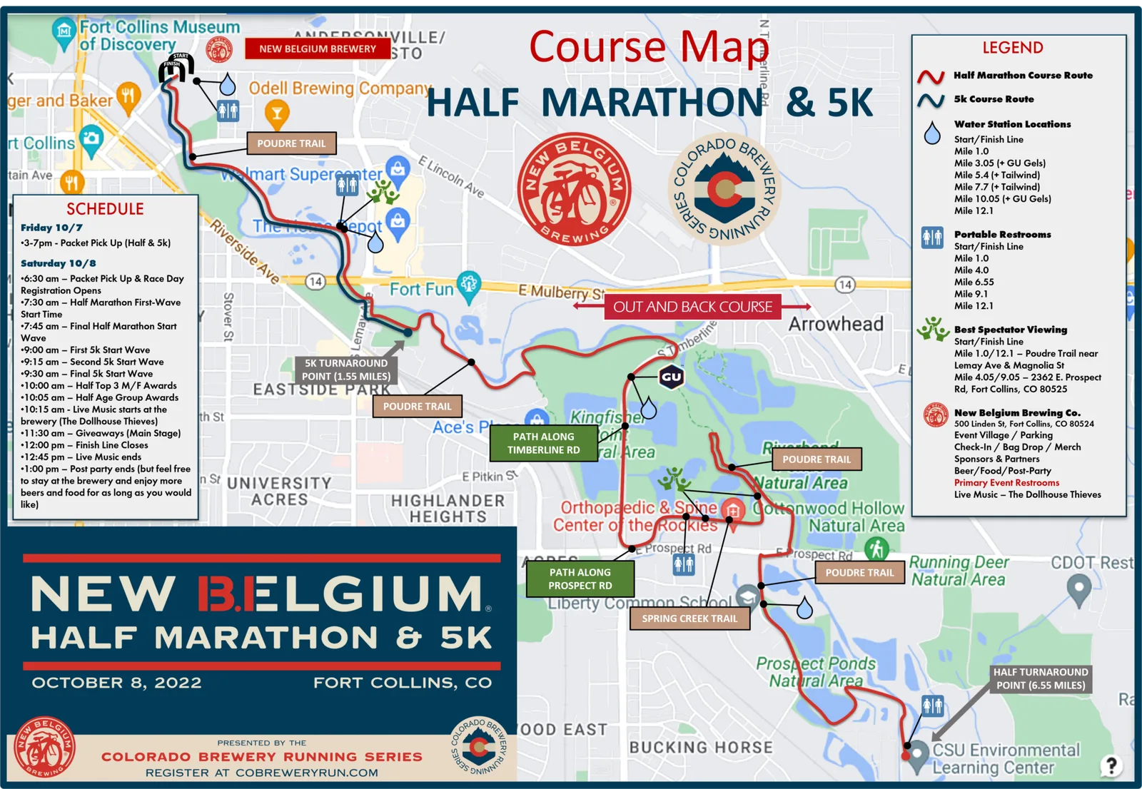 New Belgium Half Marathon and 5K logo