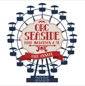 Ocean Running Club's Seaside Half Marathon and 5K logo