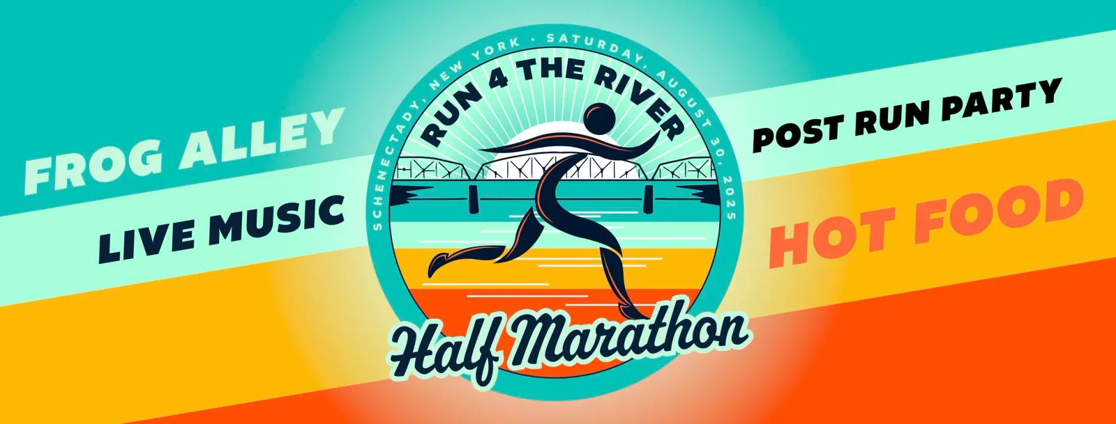 Run 4 The River Half Marathon logo