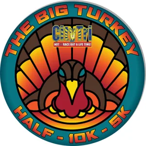 The Big Turkey Half Marathon, 10K, 5K races logo