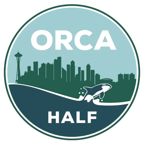 The Brooks Orca Half Marathon presented by REI logo