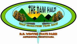 The Dam Half and Dam 4 mile-ish logo