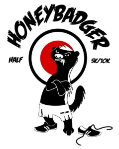 The Honey Badger Half (& 10K/5K) logo