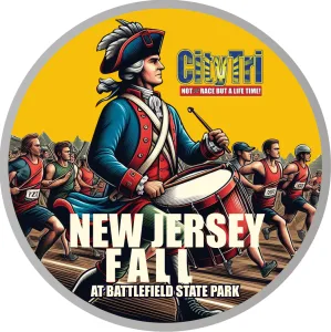 The New Jersey Fall Half, 10K, and 5K logo