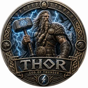 Thor Race 2026 | Gods & Warriors Virtual Running Series 1M 5K 10K 13.1 26.2 logo