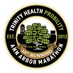 Trinity Health Probility Ann Arbor Marathon logo